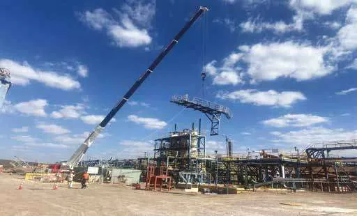 Desmontaje de instalaciones en SQM Pampa Blanca